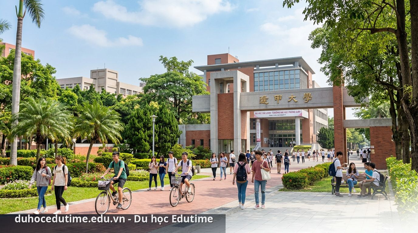 Khuôn viên hiện đại và năng động của đại học Phùng Giáp - đại học Phùng Giáp