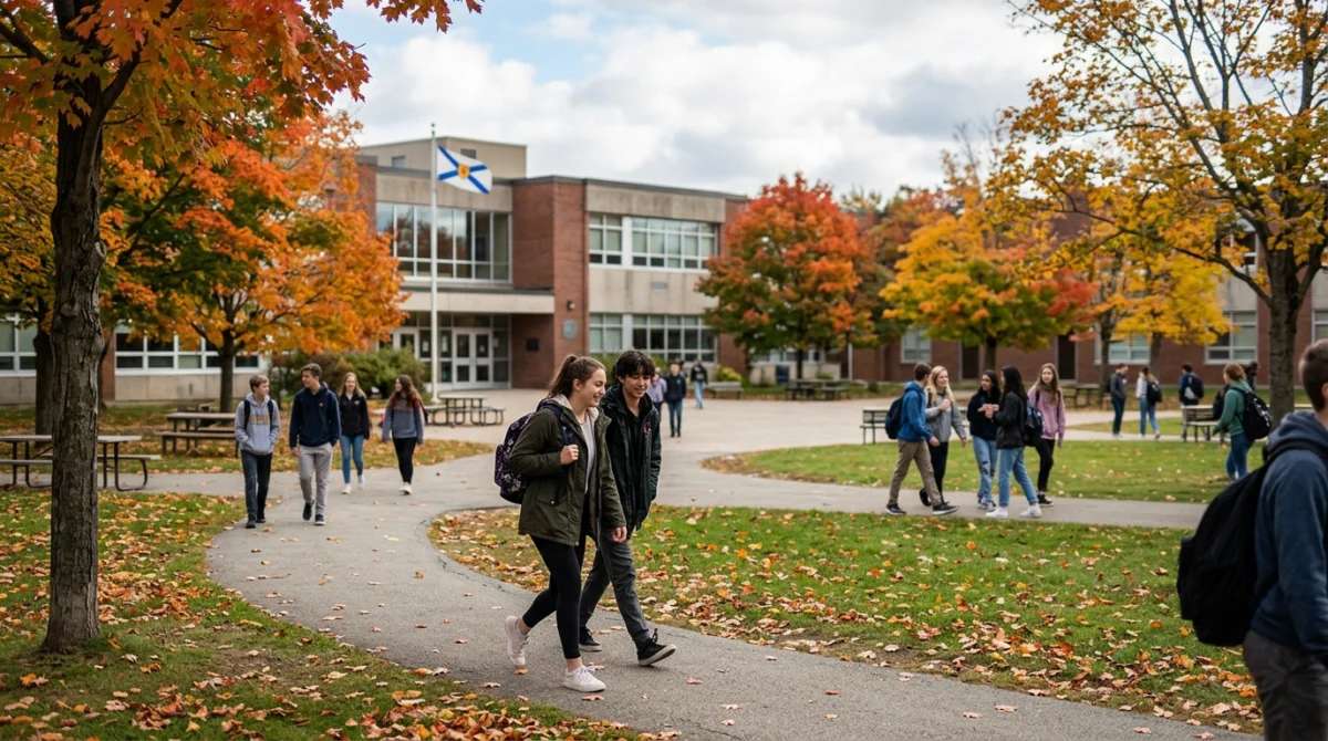 Khuôn viên trường trung học tại Nova Scotia Canada - Trường THPT (cấp 3) tốt tại chương trình Nova Scotia International Student Program (NSISP)