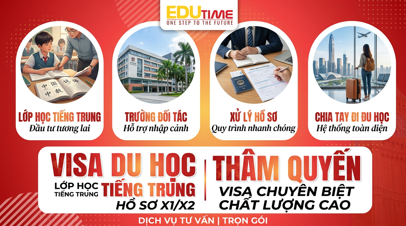 Visa Du Học Tiếng Trung Thâm Quyến: Hồ Sơ X1/x2