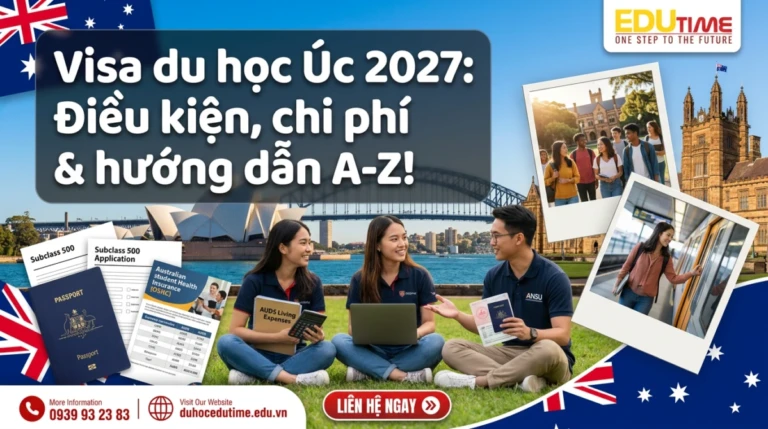 Visa du học Úc 2027: Điều kiện, chi phí & hướng dẫn A-Z!