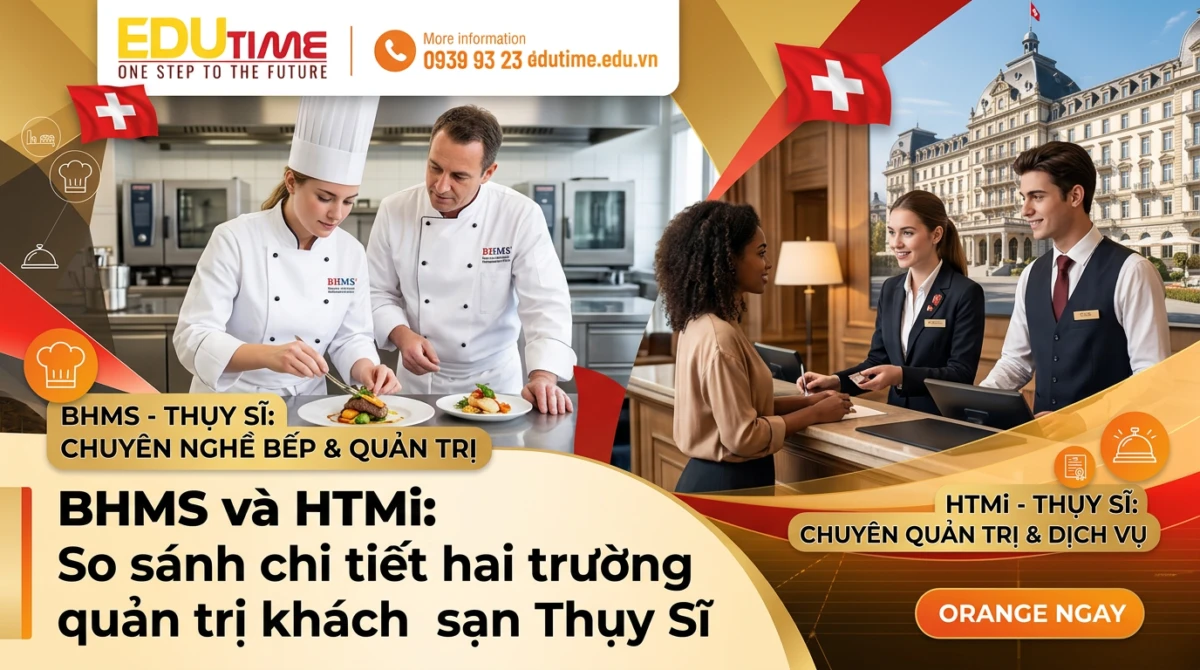 BHMS và HTMi: So sánh chi tiết hai trường quản trị khách sạn Thụy Sĩ