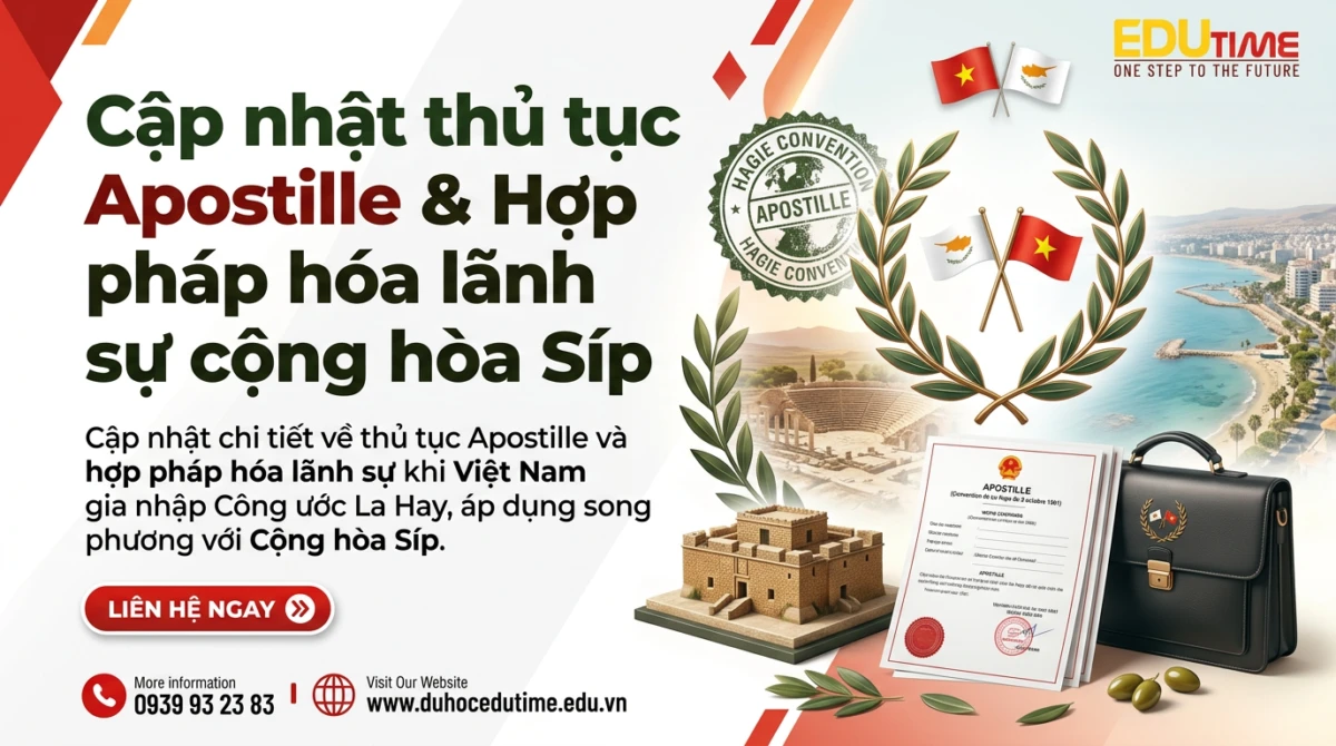 Cập Nhật Thủ Tục Apostille & Hợp Pháp Hóa Lãnh Sự Cộng Hòa Síp
