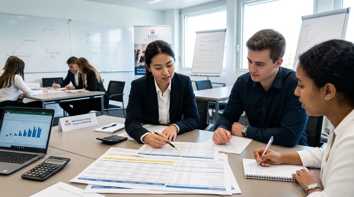 Sinh viên trải nghiệm môi trường học tập mang tiêu chuẩn quốc tế tại trường HIM - Chi phí du học Thụy Sĩ trường HIM