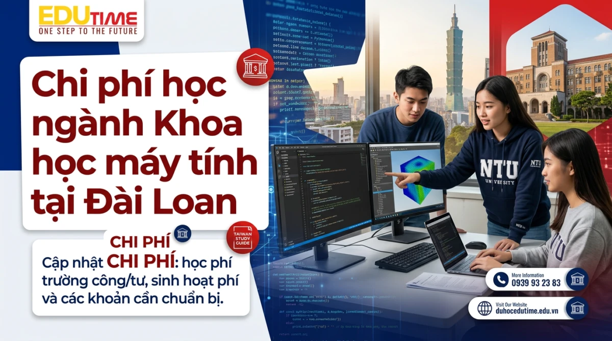 Chi phí học ngành Khoa học máy tính tại Đài Loan 1 Chi phí học ngành Khoa học máy tính tại Đài Loan