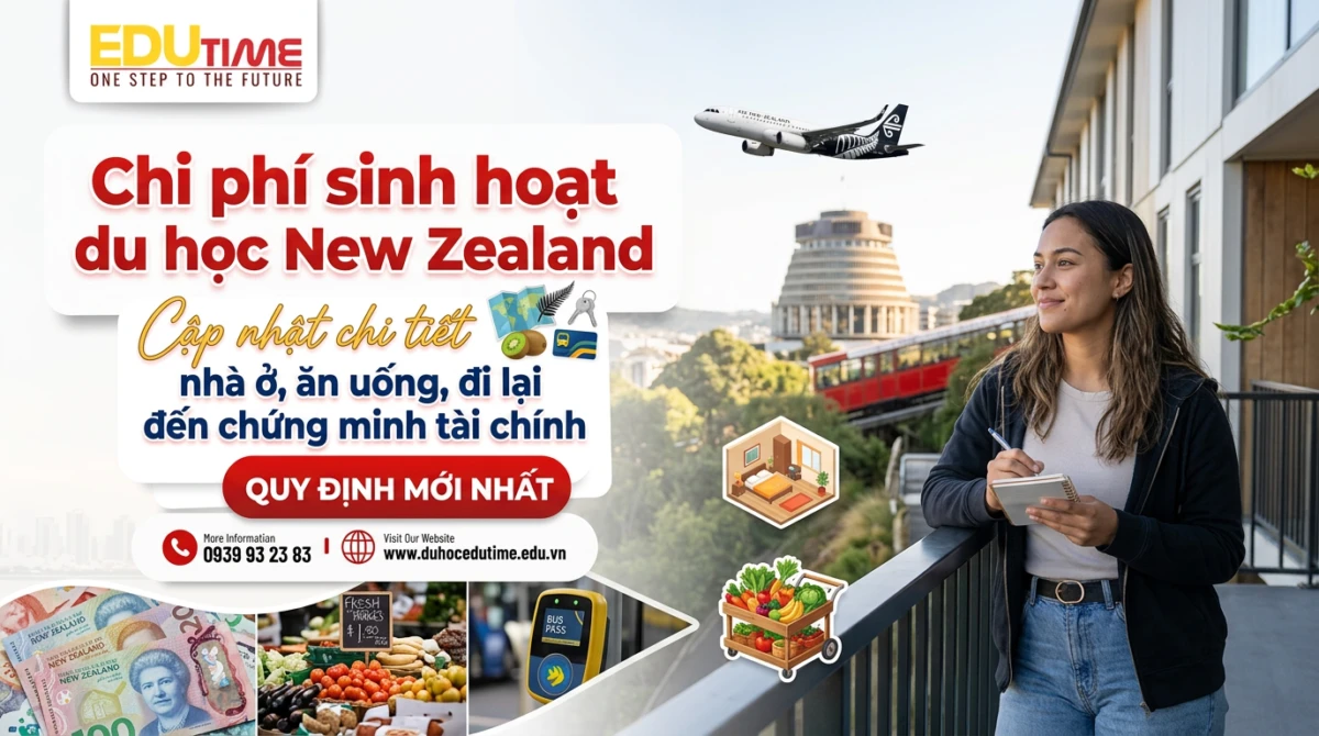 Chi phí sinh hoạt du học New Zealand