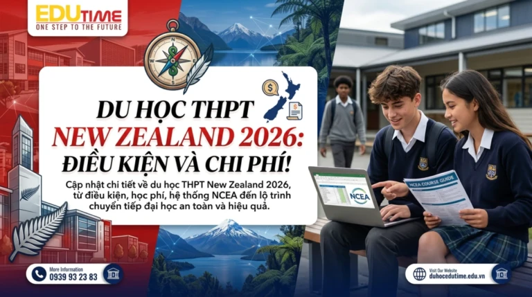 Du học THPT New Zealand 2026: Điều kiện và chi phí!
