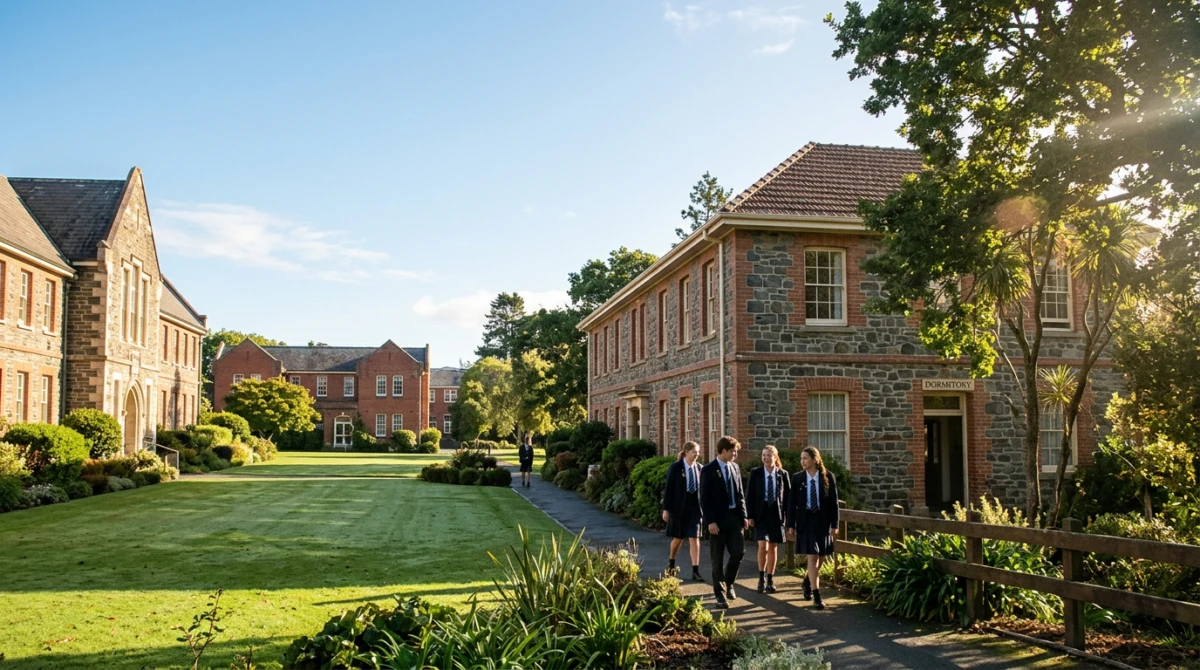 Tất tần tật về hành trình du học THPT New Zealand mới nhất 2 Khuôn viên yên bình và an toàn của một trường trung học tại New Zealand. - du học THPT New Zealand
