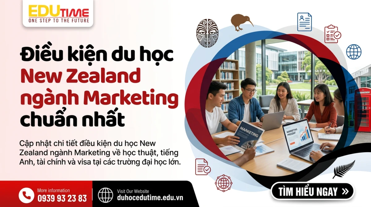 Điều kiện du học New Zealand ngành Marketing chuẩn nhất