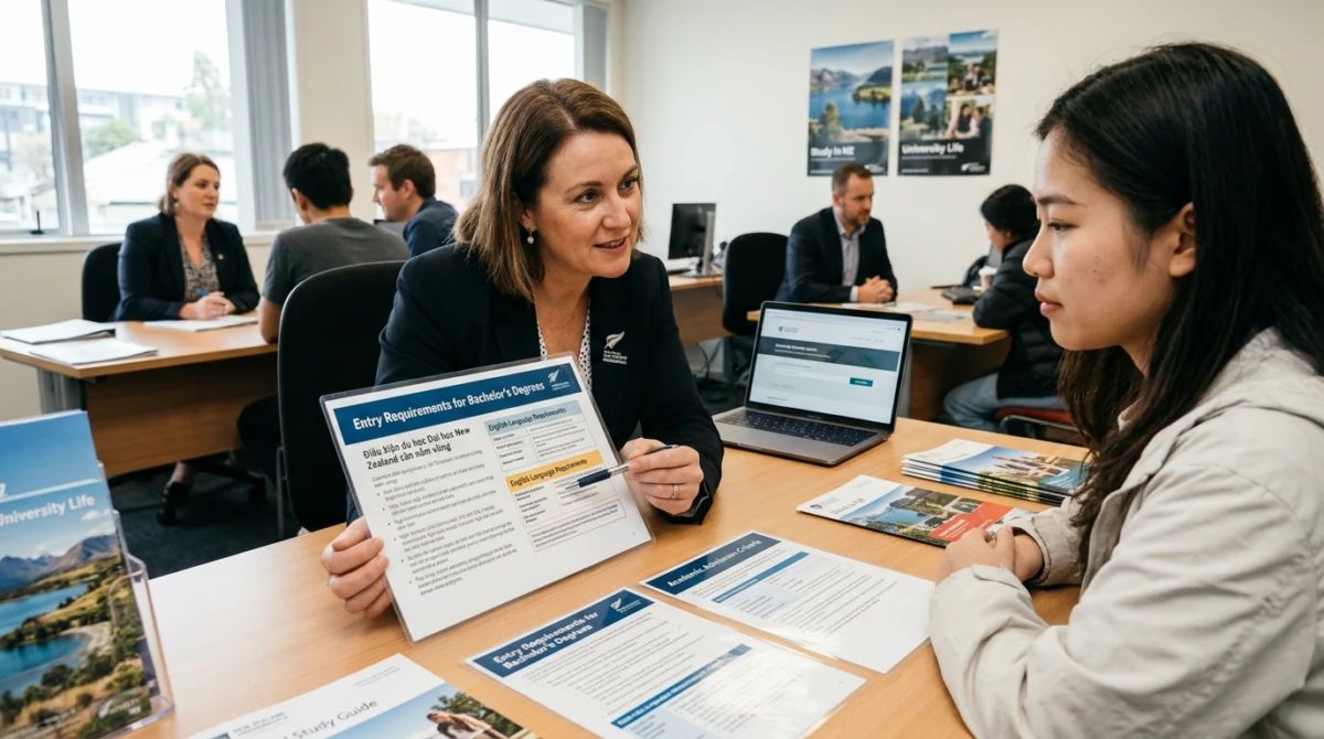 Du học Đại học New Zealand: Điều kiện, chi phí và trường 2 Sinh viên tìm hiểu thông tin tuyển sinh và điều kiện du học - Du học Đại học New Zealand