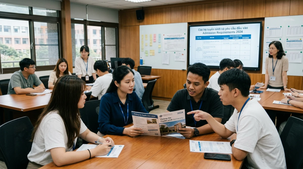 Sinh viên quốc tế trong giờ học tại Đại học Văn hóa Trung Quốc - Du học Đài Loan trường Đại học Văn hóa Trung Quốc