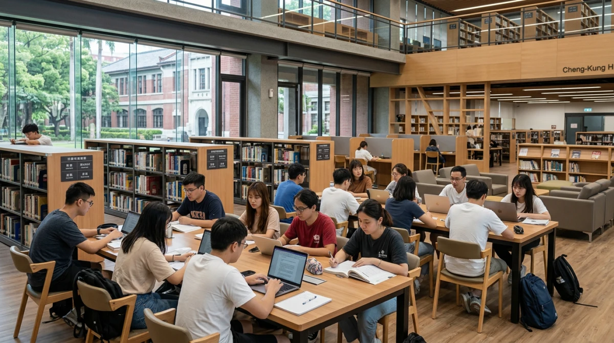 Thư viện và cơ sở vật chất hiện đại phục vụ sinh viên tại NCKU - Du học Đài Loan trường Đại học Quốc lập Thành Công