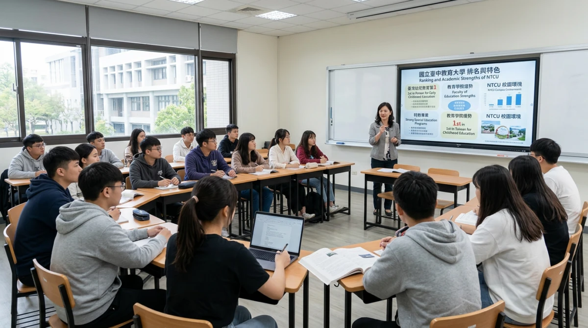 Sinh viên trong giờ học tại Đại học Giáo dục Quốc lập Đài Trung - Du học Đài Loan trường Đại học Giáo dục Quốc lập Đài Trung
