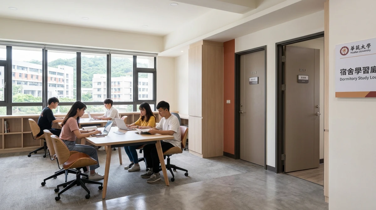 Du học Đài Loan trường Đại học Hoa Phạm (Huafan University) 2 Cơ sở vật chất ký túc xá và không gian học tập tại Đại học Hoa Phạm - Du học Đài Loan trường Đại học Hoa Phạm