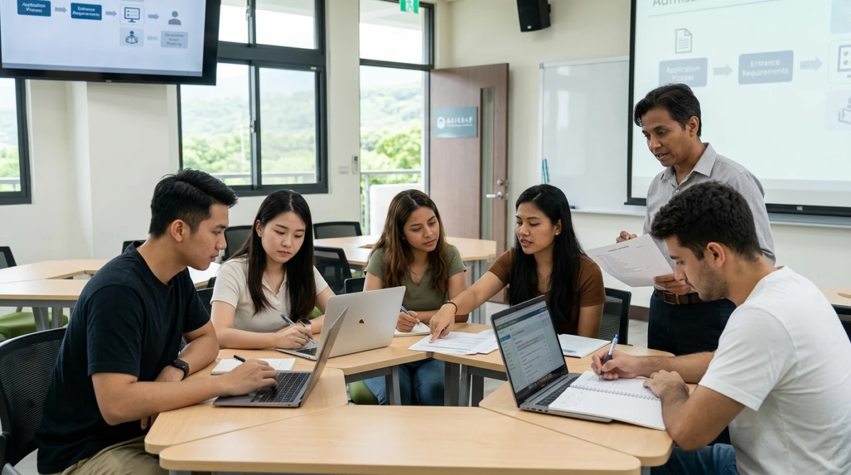 Du học Đài Loan trường Đại học Quốc lập Đài Đông (National Taitung University) 2 Sinh viên quốc tế trong giờ học tại Đại học Quốc lập Đài Đông - Du học Đài Loan trường Đại học Quốc lập Đài Đông