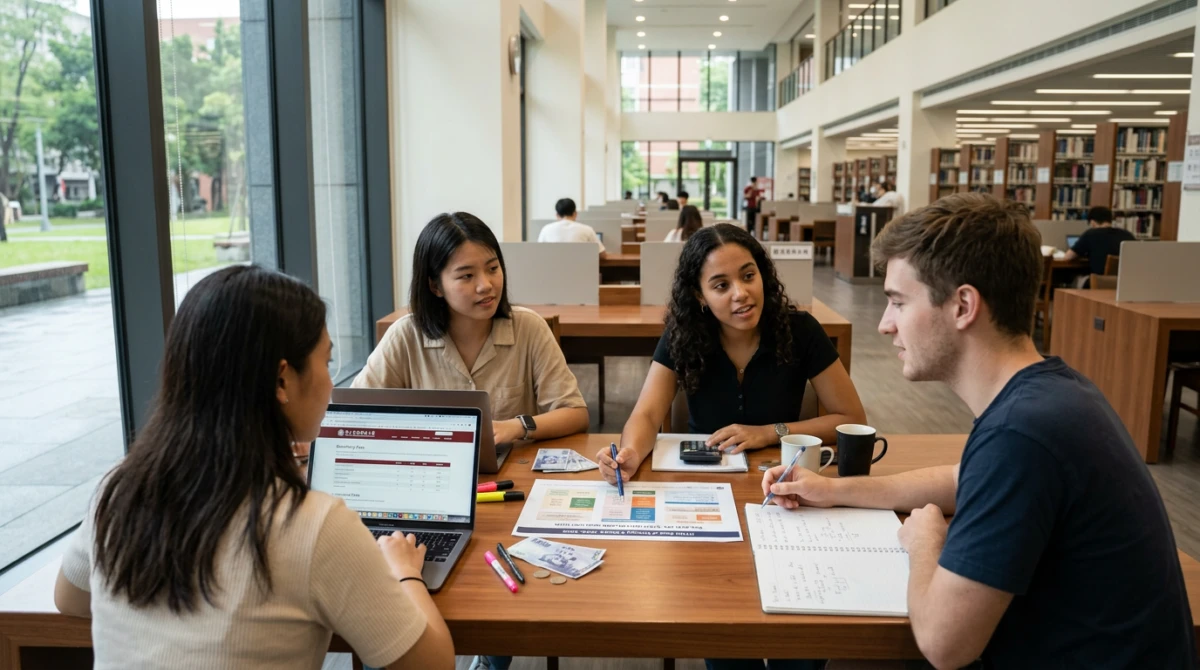 Sinh viên quốc tế trong khuôn viên học tập tại trường Đại học Sư phạm Quốc lập Đài Loan - Du học Đài Loan truong Đại học Sư phạm Quốc lập Đài Loan