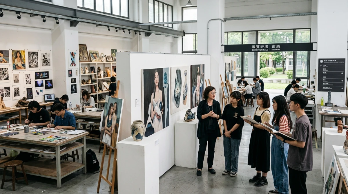 Phòng trưng bày và không gian sáng tạo nghệ thuật dành cho sinh viên NTUA - Du học Đài Loan trường Đại học Nghệ thuật Quốc lập Đài Loan