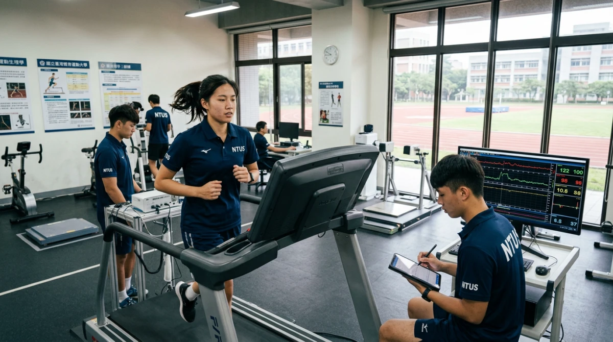 Sinh viên trong giờ học chuyên ngành và thực hành tại trường - Du học Đài Loan trường Đại học Thể dục Thể thao Quốc lập Đài Loan