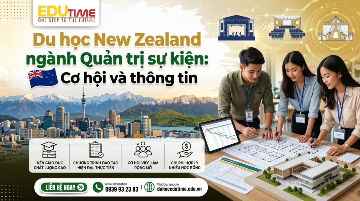 Du học New Zealand ngành Quản trị sự kiện: Cơ hội và thông tin