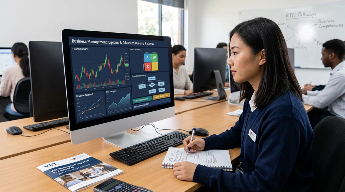 Thực hành kỹ năng phân tích và quản lý dự án trong chương trình đào tạo Diploma - Du học nghề Úc ngành Quản trị kinh doanh