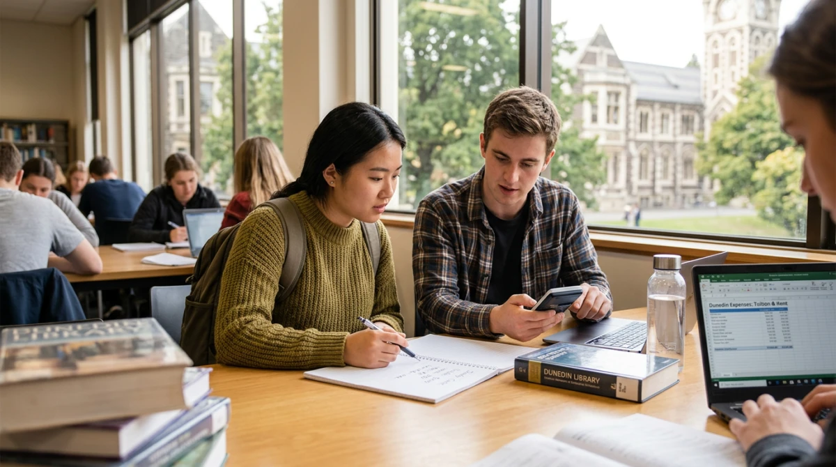 Du học ở Dunedin, New Zealand: Trường, chi phí và cuộc sống 2 Sinh viên tại Dunedin được tận dụng hệ thống cơ sở vật chất học tập hiện đại cùng không gian thư viện mở rộng lớn. - Du học ở Dunedin