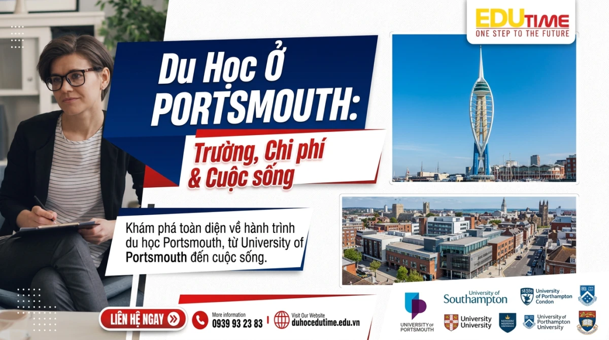 Du học ở Portsmouth: Trường, chi phí và cuộc sống
