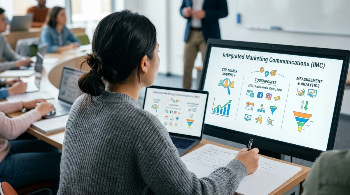 Chương trình đào tạo tích hợp nhiều học phần marketing số và phân tích dữ liệu hiện đại - Du học Pháp ngành Marketing
