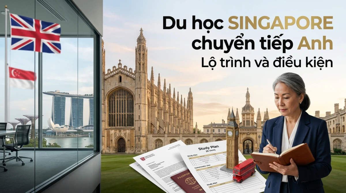 Du học Singapore chuyển tiếp Anh: Lộ trình và điều kiện