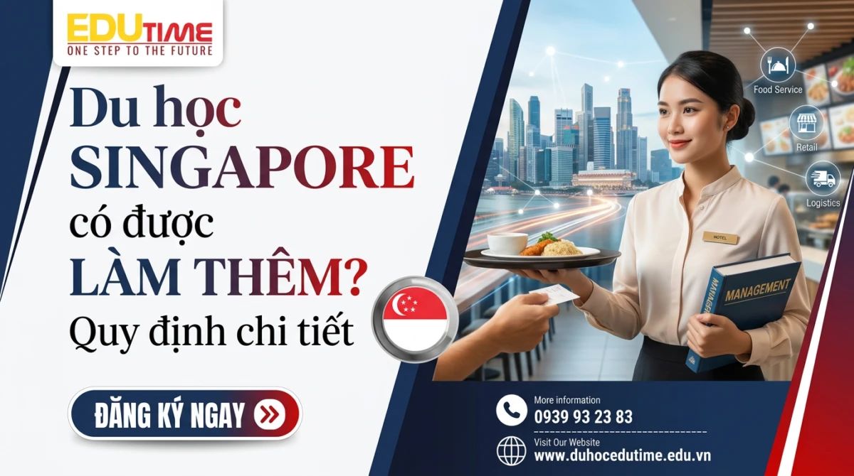 Du học Singapore có được làm thêm không? Quy định chi tiết