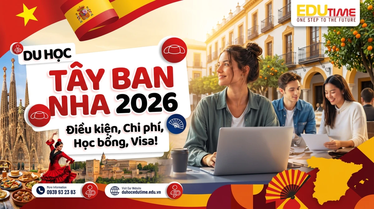 Du Học Tây Ban Nha 2026: Điều Kiện, Chi Phí, Học Bổng, Visa!