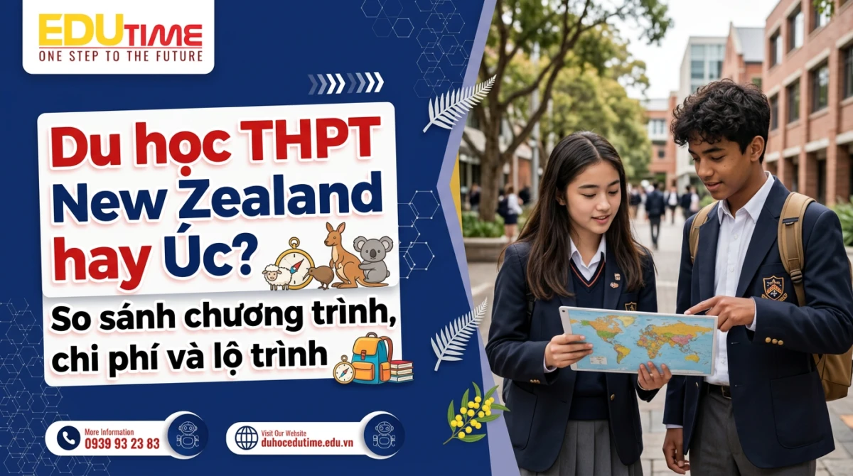 Du học THPT New Zealand hay Úc? So sánh chương trình, chi phí và lộ trình