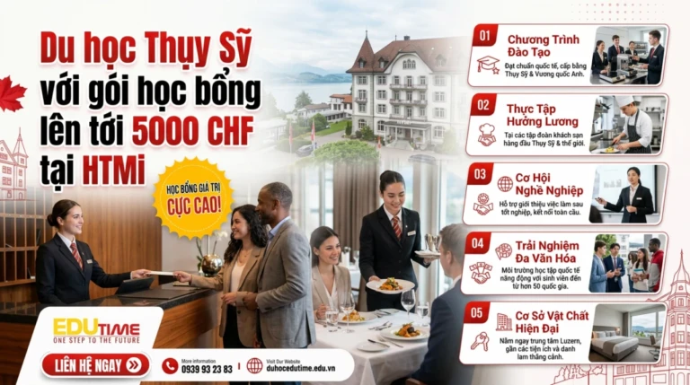 Du Học Thụy Sỹ Với Gói Học Bổng Lên Tới 5000 Chf Tại Htmi