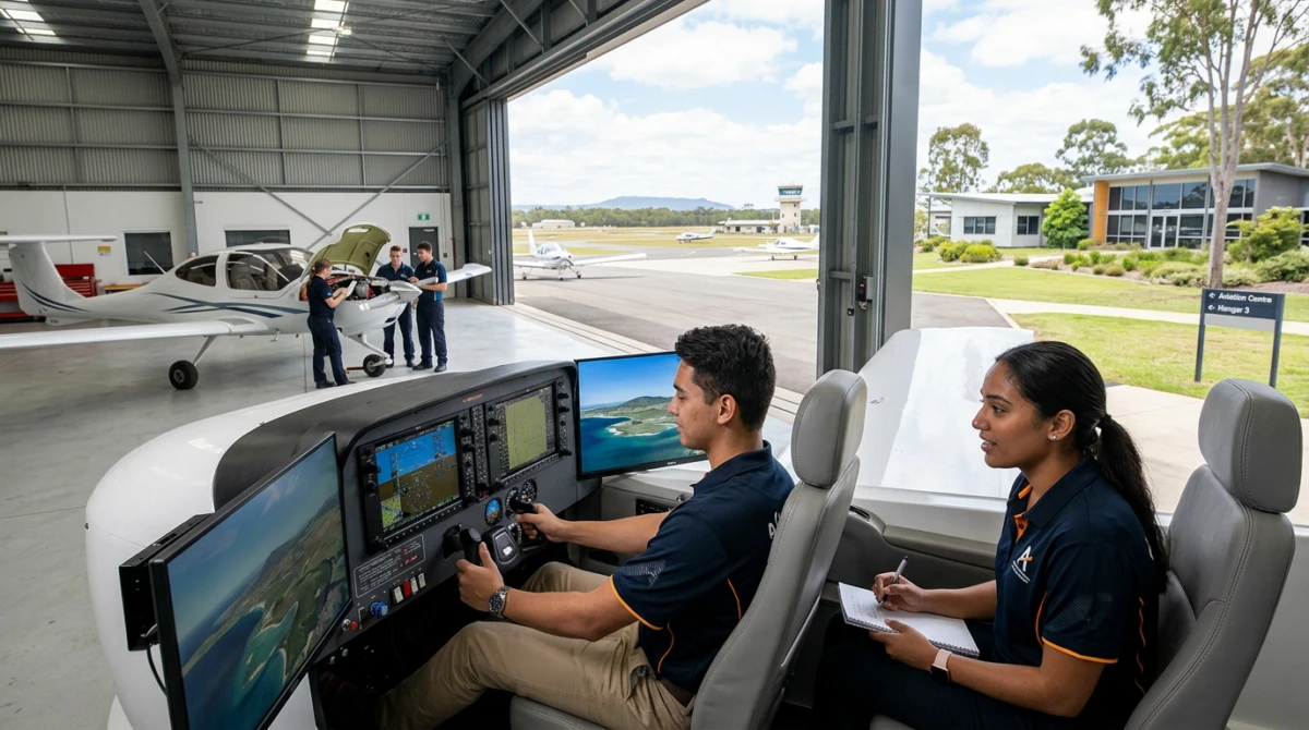 Khuôn viên và cơ sở vật chất đào tạo kỹ thuật hàng không tại Úc - Du học Úc ngành Aviation