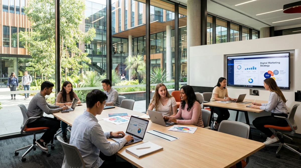Không gian học tập chuẩn quốc tế tại các trường đại học Úc - Du học Úc ngành Digital Marketing