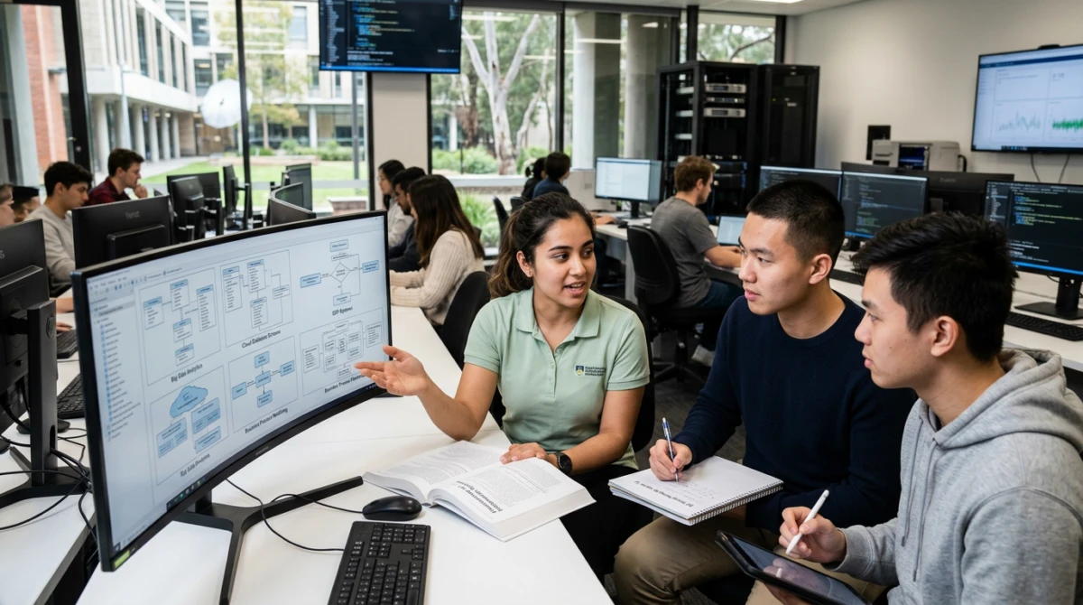 Du học Úc ngành Information Systems: Chương trình, trường và lộ trình 2 Sinh viên phát triển kỹ năng thực tế thông qua các dự án doanh nghiệp - Du học Úc ngành Information Systems