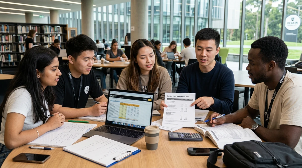 Du học Úc trường Deakin University 4 Sinh viên quốc tế học tập tại thư viện Deakin University - Deakin University