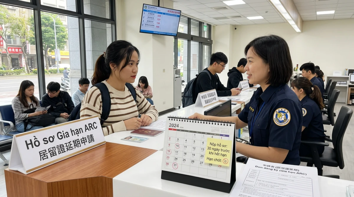 Gia hạn ARC du học Đài Loan: Thủ tục và quy định mới nhất 2 Trụ sở và hệ thống tiếp nhận hồ sơ trực tuyến của Sở Di dân Quốc gia Đài Loan (NIA) - Gia hạn ARC du học Đài Loan