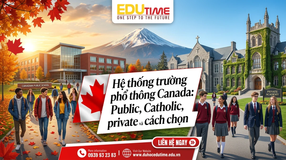 Hệ thống trường phổ thông Canada: Public, Catholic, private và cách chọn