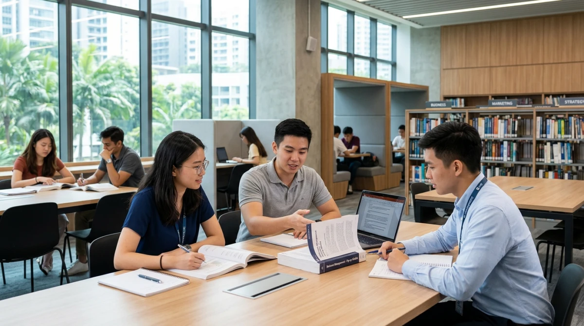 Học 1 năm lấy bằng Bachelor ( Đại học) tại Singapore có được không? 2 Môi trường học tập quốc tế giúp sinh viên hoàn thành chương trình cử nhân trong thời gian ngắn - Học 1 năm lấy bằng Bachelor ( Đại học) tại Singapore