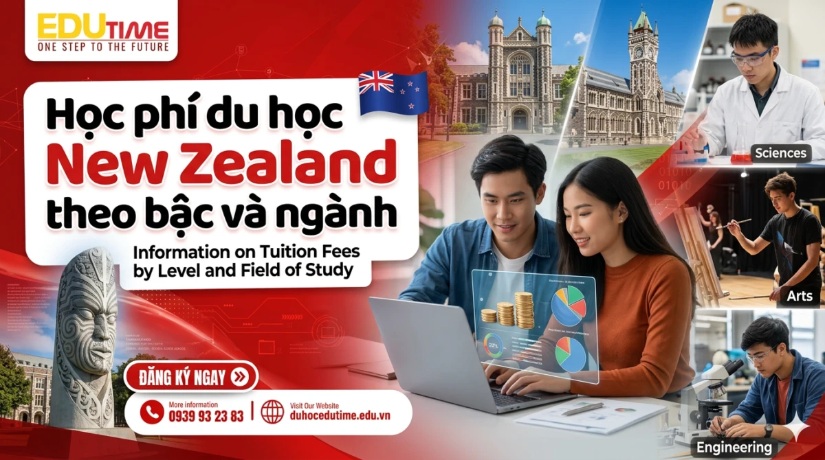 Học phí du học New Zealand theo bậc và ngành