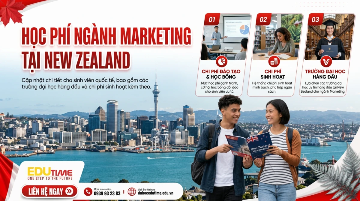 Học phí ngành Marketing tại New Zealand