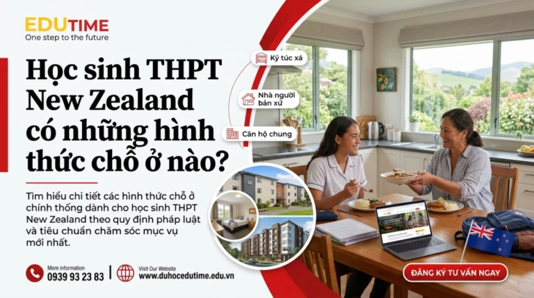 Học sinh THPT New Zealand có những hình thức chỗ ở nào?