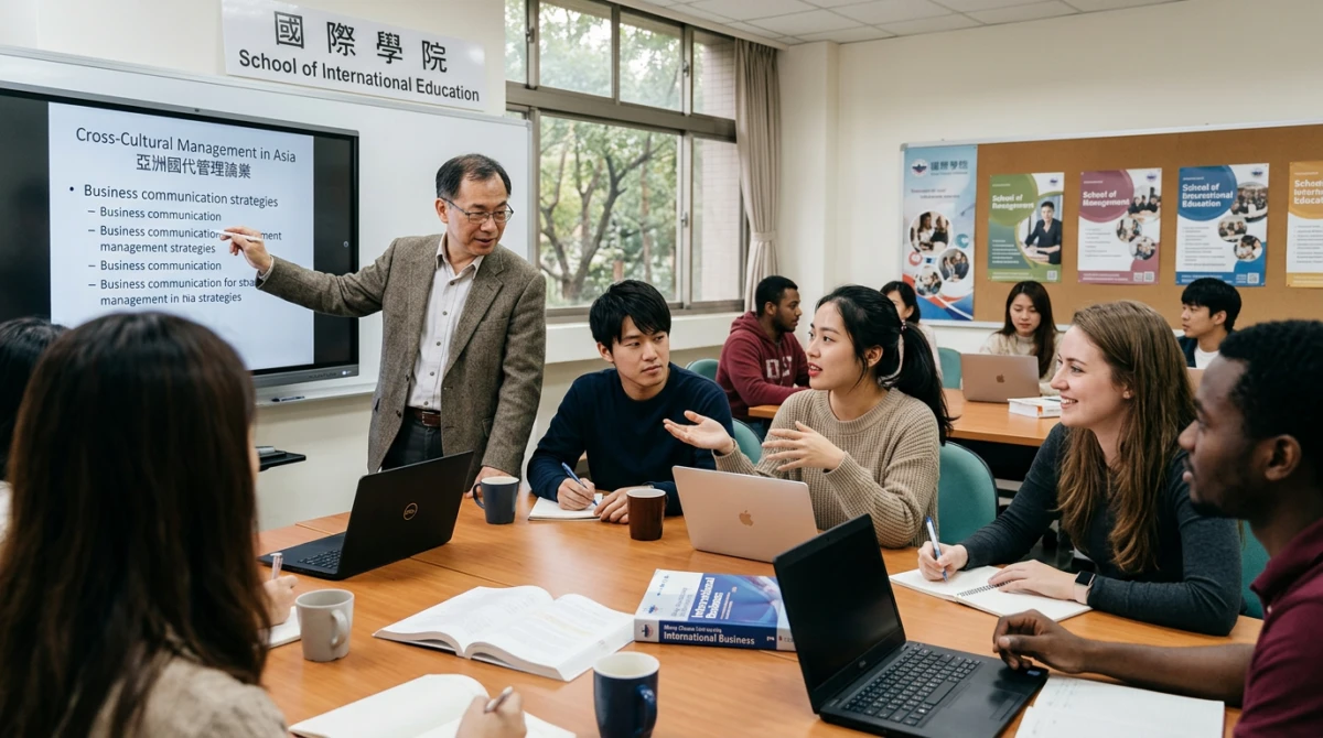 Sinh viên quốc tế trong giờ học tại Đại học Minh Truyền - Du học Đài Loan trường Đại học Minh Truyền