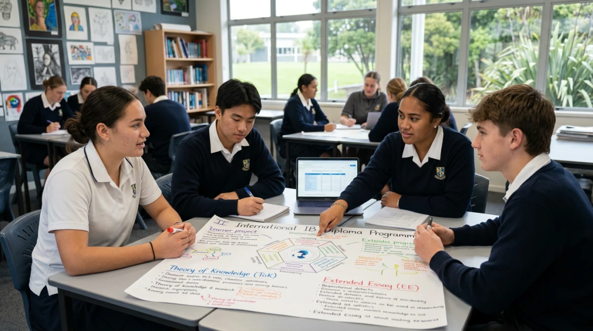 Chương trình IB đòi hỏi học sinh phát triển tư duy toàn diện và tinh thần tự chủ cao. - NCEA, Cambridge và IB ở THPT New Zealand khác nhau thế nào