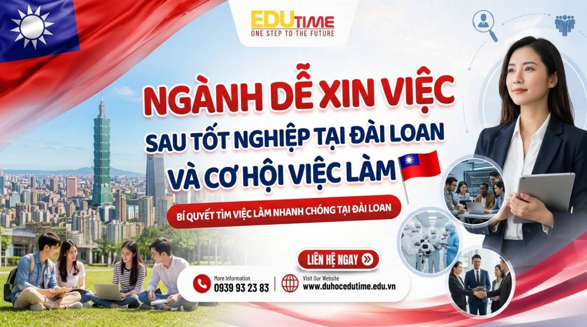 Ngành dễ xin việc sau tốt nghiệp tại Đài Loan và cơ hội việc làm