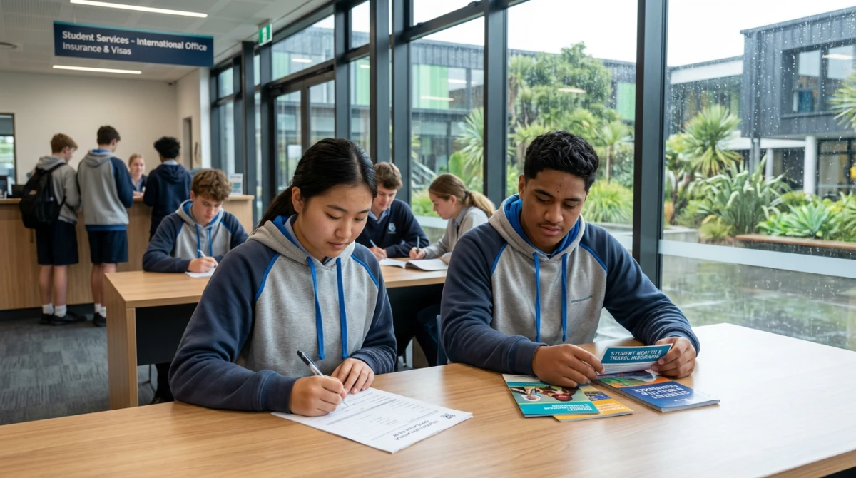 Khuôn viên trường trung học hiện đại tại New Zealand với cơ sở vật chất tiện nghi - du học THPT New Zealand