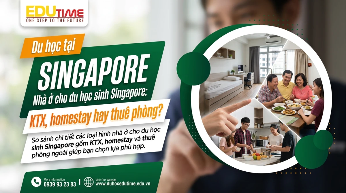 Nhà ở cho du học sinh Singapore: KTX, homestay hay thuê phòng?