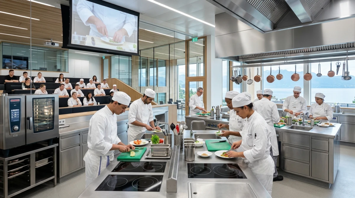 Khuôn viên học tập hiện đại và trang thiết bị tiên tiến của trường - Culinary Arts Academy Switzerland (CAAS)