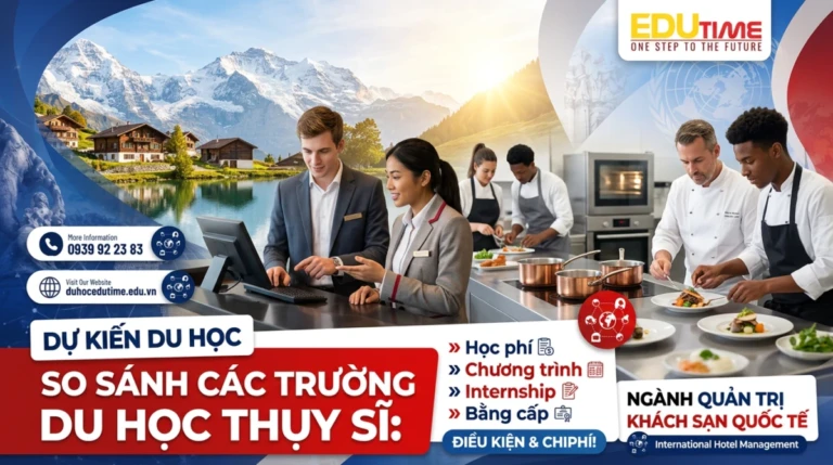 So sánh các trường du học Thụy Sĩ: Học phí, chương trình, internship và bằng cấp