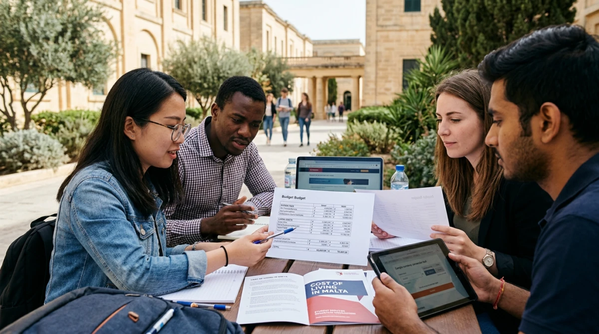 Sinh viên quốc tế trong giờ thảo luận nhóm tại trường đại học ở Malta - Du học Malta