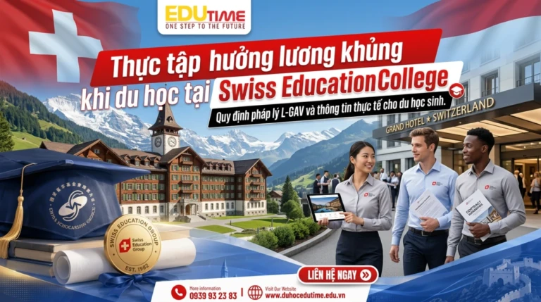 Thực tập hưởng lương khủng khi du học tại Swiss Education College